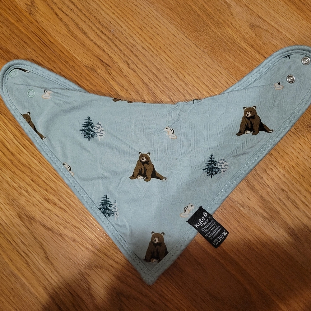 Kyte BABY Blue Bear Print Bib